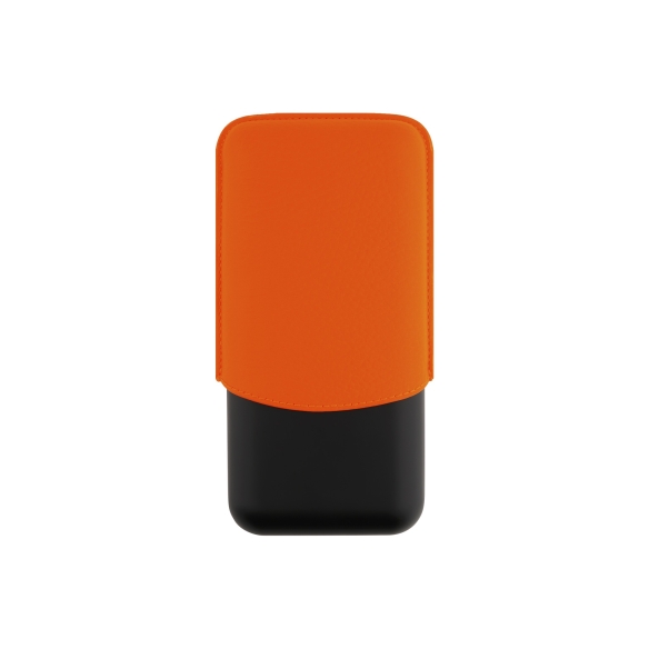 Fluo Neon Orange Luxusetui für 3 Zigarren ST Dupont - 2