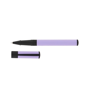 D-Initial lilla-mat sort rollerball pen ST Dupont - 1