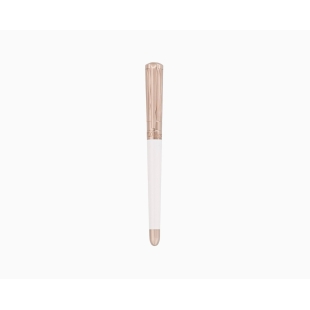 Penna stilografica Liberté bianca e oro rosa ST Dupont - 1