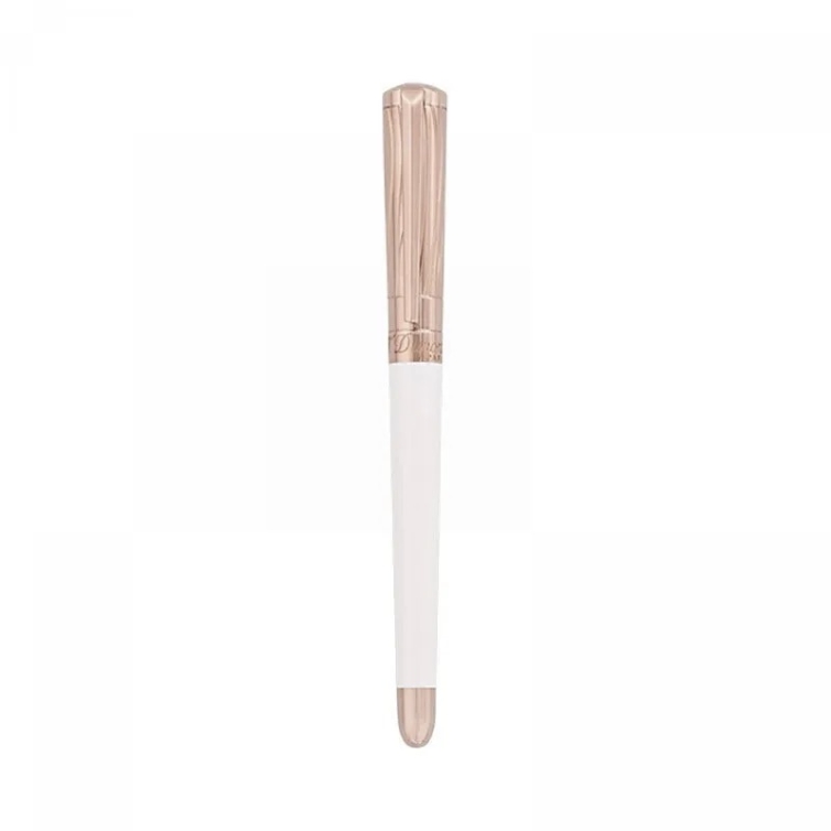Penna roller Liberté bianca e oro rosa ST Dupont - 1
