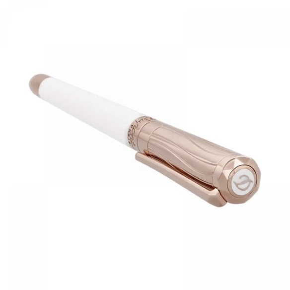 Liberté hvid- og rosaguld rollerballpen ST Dupont - 2 stk.