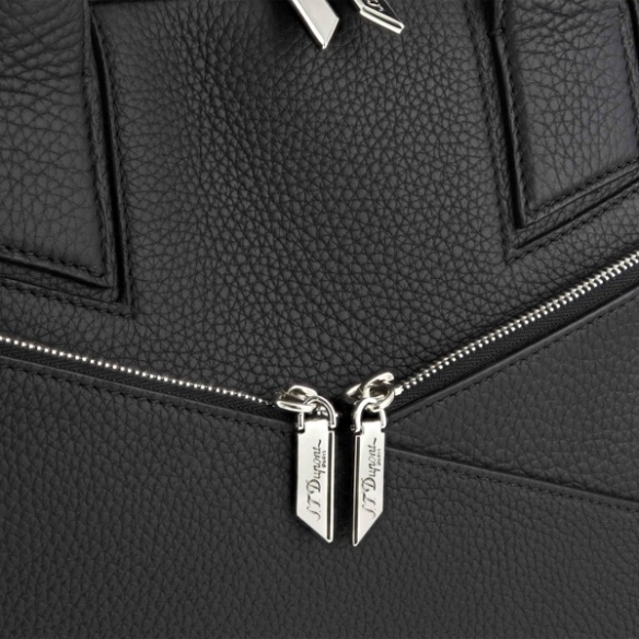 Borsa portadocumenti in pelle Neo Capsule Double nera ST Dupont - 4
