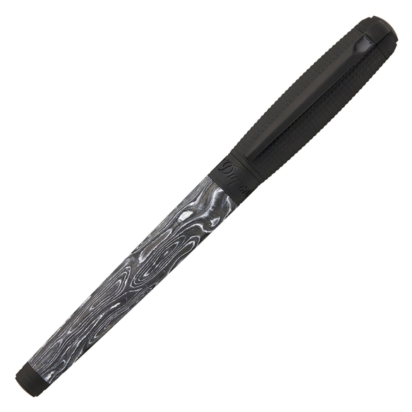 Nalivno pero Line D Large Carbon Dark Storm črne barve