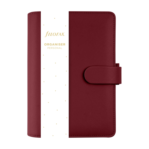 Filofax Saffiano Προσωπικό ημερολόγιο σκούρο κόκκινο - 1