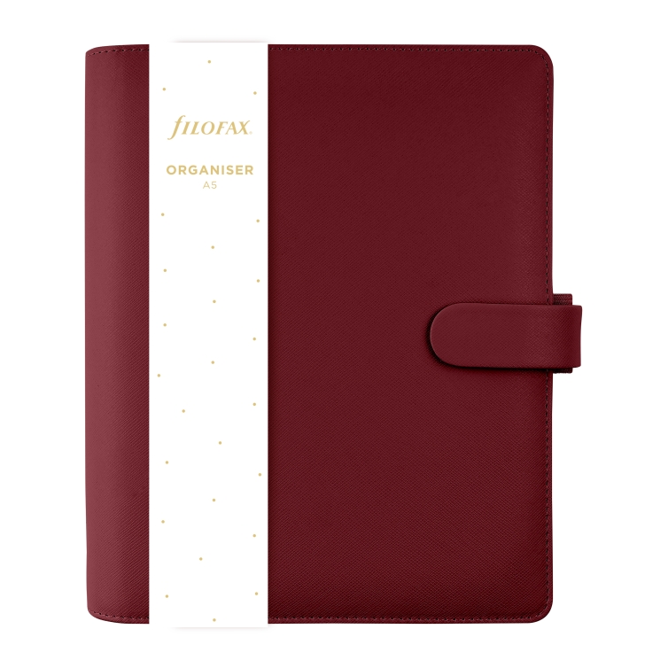 Filofax Saffiano A5 ημερολόγιο σκούρο κόκκινο - 2