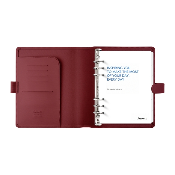 Filofax Saffiano A5 ημερολόγιο σκούρο κόκκινο - 5