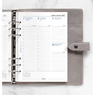 Refill Weekly Calendar for 2 pages A5 2027 CZ/SK Filofax - 1