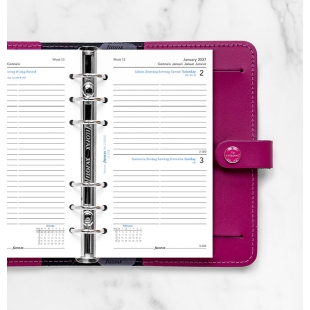 Påfyllningskalender 1 dag per sida Personlig 2027 5J Filofax - 1