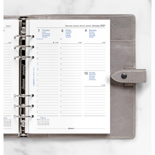 Heti naptár utántöltő, 2 oldal, A5 2027 5J, órarenddel, Filofax - 1