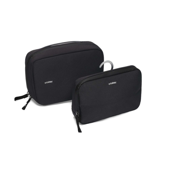 2-in-1-Kulturbeutel, schwarz, Orbitkey - 1