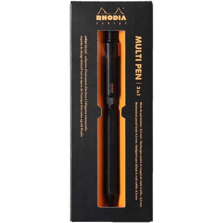 stilou multifuncțional negru script 3 în 1 Rhodia - 2