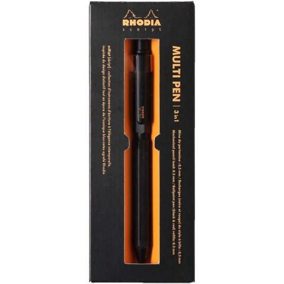 stilou multifuncțional negru script 3 în 1 Rhodia - 2