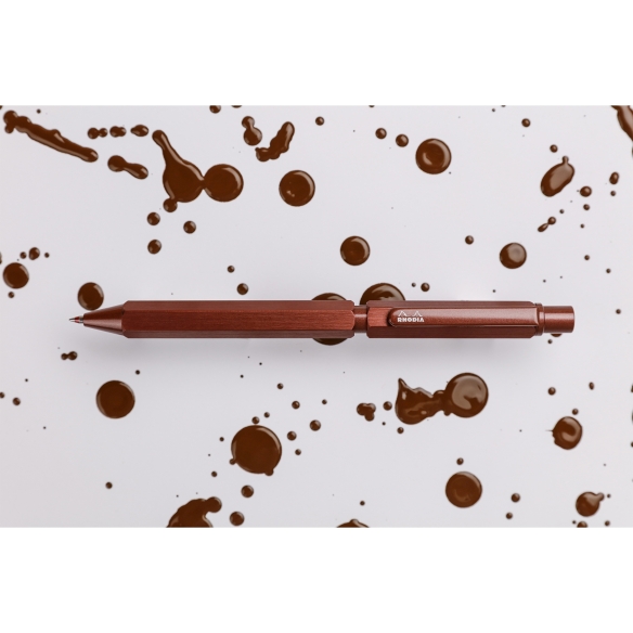 script 3in1 brown multifunctional pen Rhodia - 3