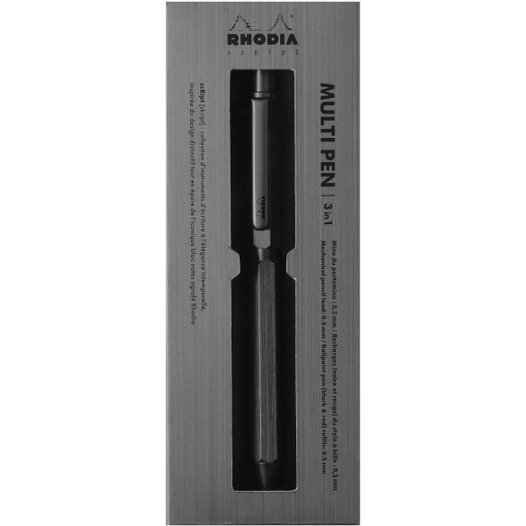 stilou multifuncțional Rhodia Script Titanium 3 în 1 - 2