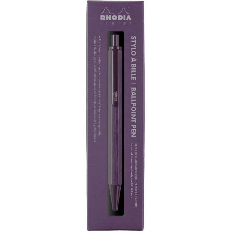 stilou cu bilă violet script Rhodia - 2