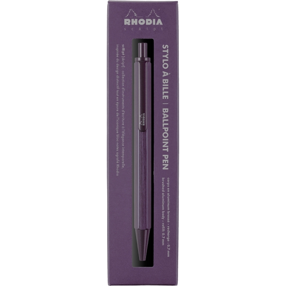 stilou cu bilă violet script Rhodia - 2