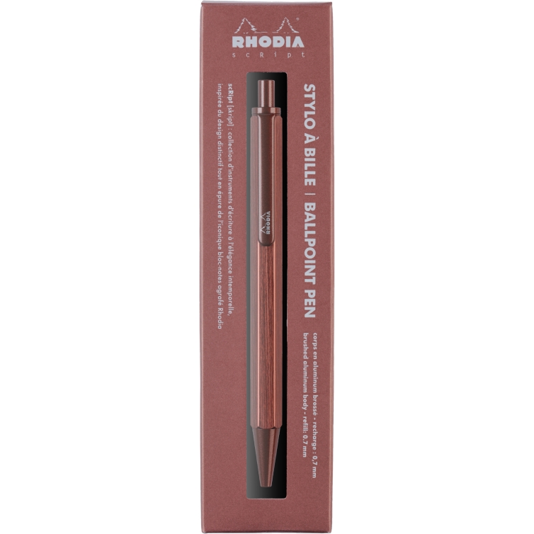 script brown ballpoint pen Rhodia - 2