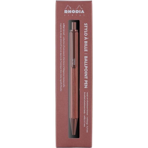 script brown ballpoint pen Rhodia - 2