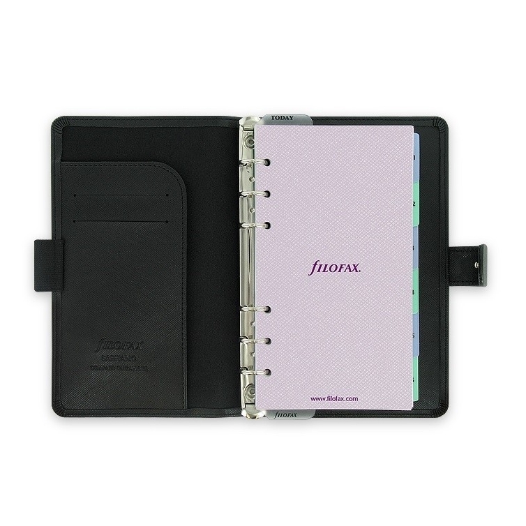 Saffiano Organiser Compact Black FILOFAX - 3