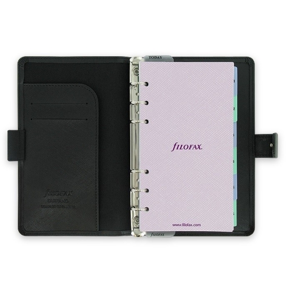 Saffiano Organiser Compact Black FILOFAX - 3