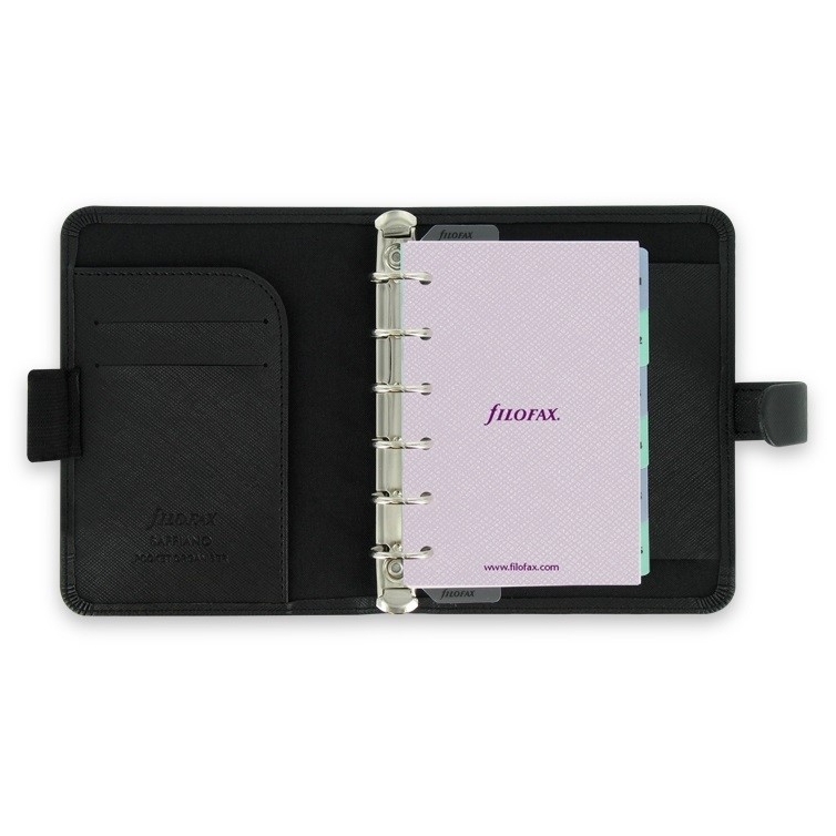 Saffiano Organiser Pocket Black FILOFAX - 3