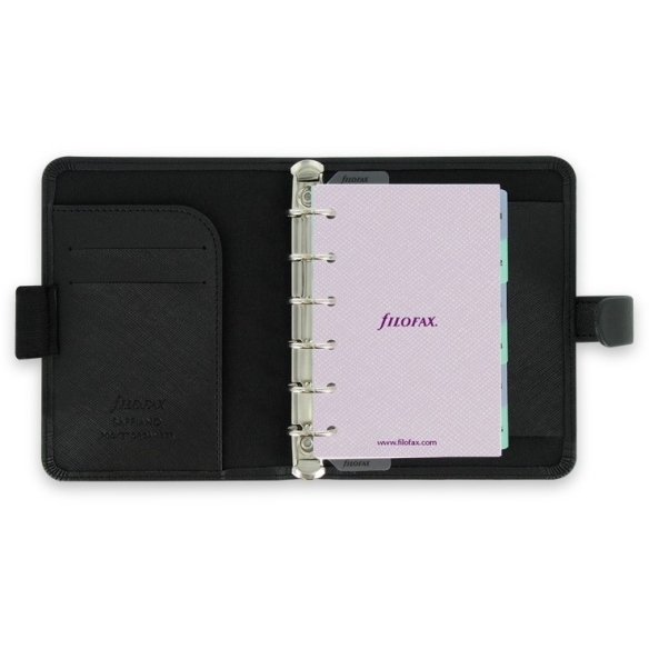 Saffiano Organiser Pocket Black FILOFAX - 3